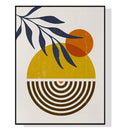 Oceans Sun and Moon – Black Frame Canvas