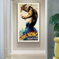 Oceans King Kong 1933 – Gold Frame Canvas