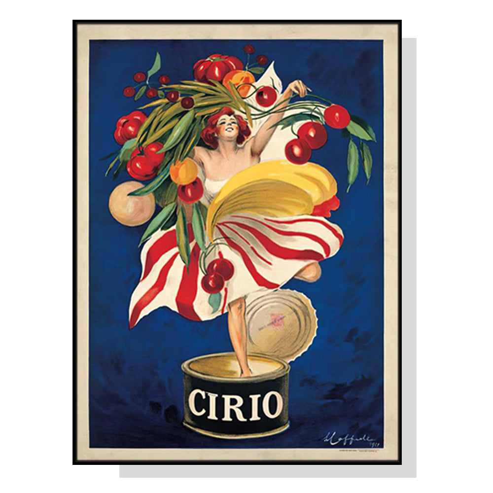 Oceans Cirio By Leonetto Cappiello – Black Frame Canvas