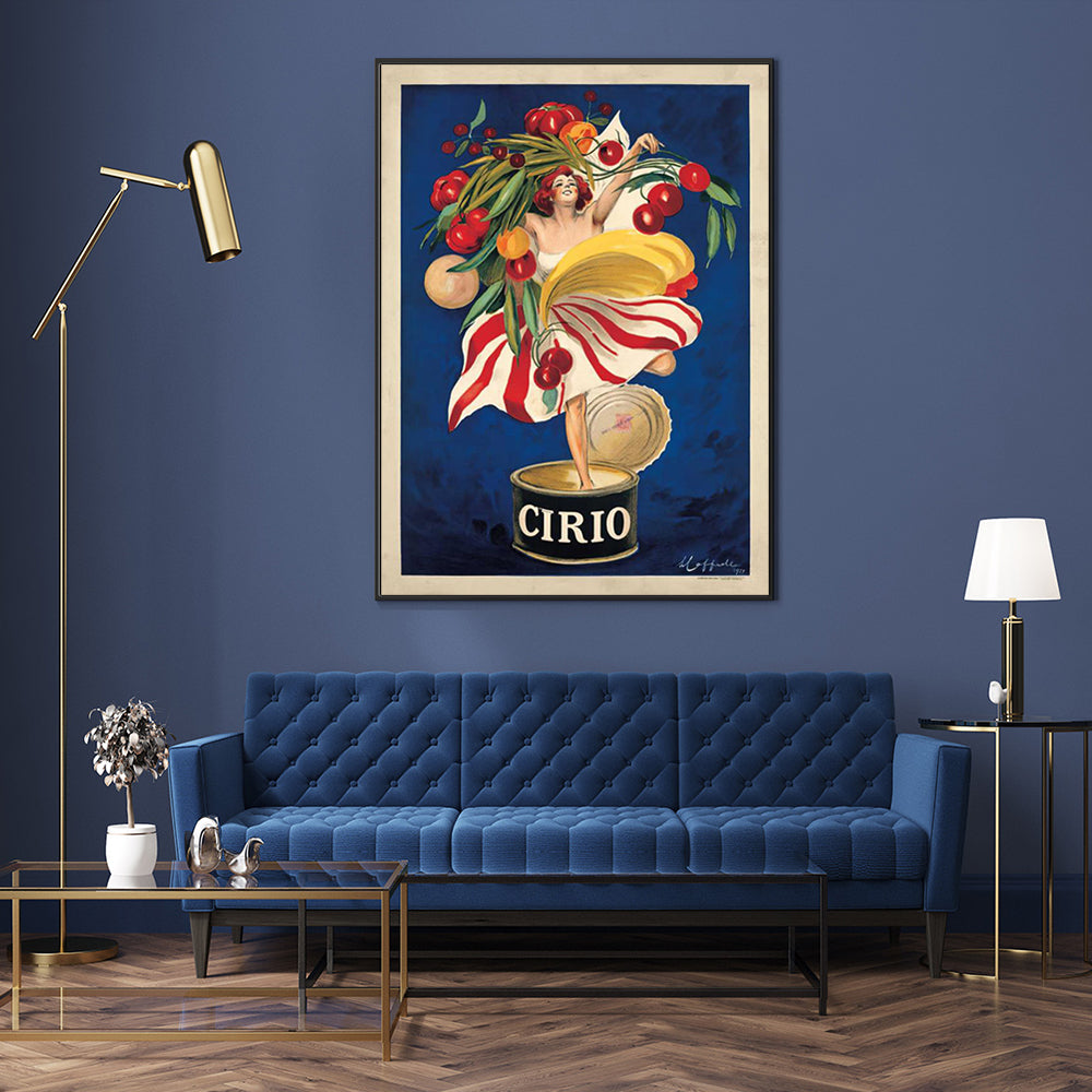 Oceans Cirio By Leonetto Cappiello – Black Frame Canvas
