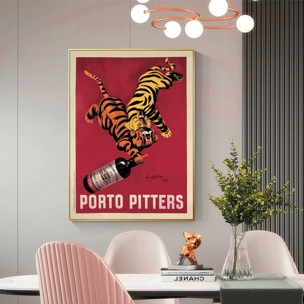 Oceans Porto Pitters Vintage – Gold Frame Canvas