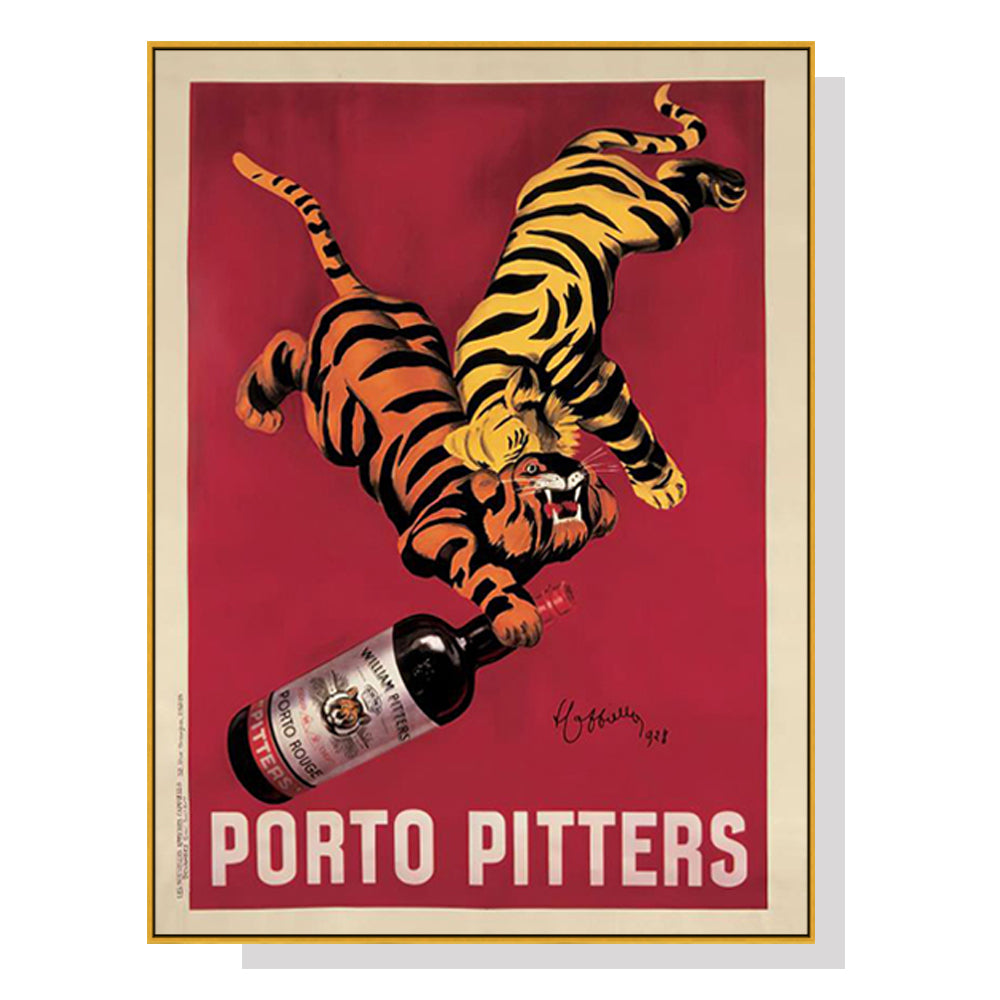 Oceans Porto Pitters Vintage – Gold Frame Canvas