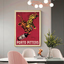 Oceans Porto Pitters Vintage – Gold Frame Canvas