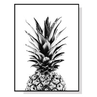 Oceans Pineapple – Black Frame Canvas