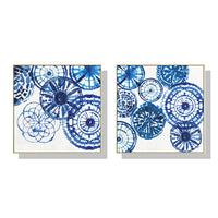 Oceans Blue Day – Gold Frame Canvas (Set of 2)