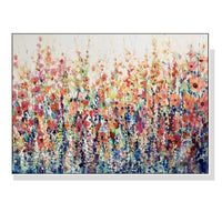 Oceans Flourish Of Spring – White Frame Canvas