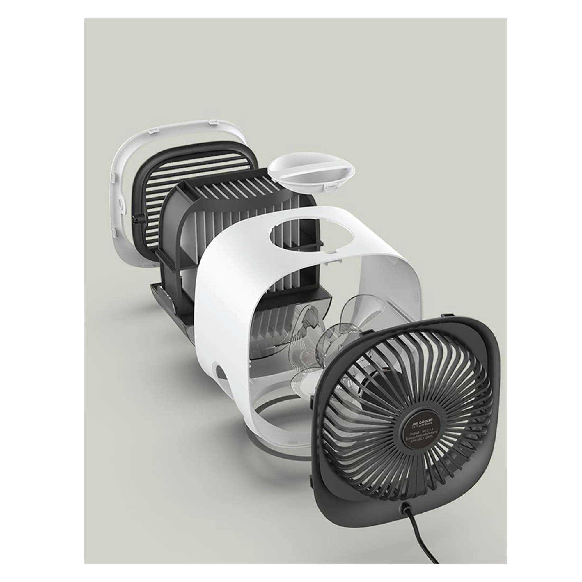 USB Mini Air Purifier & Desk Fan