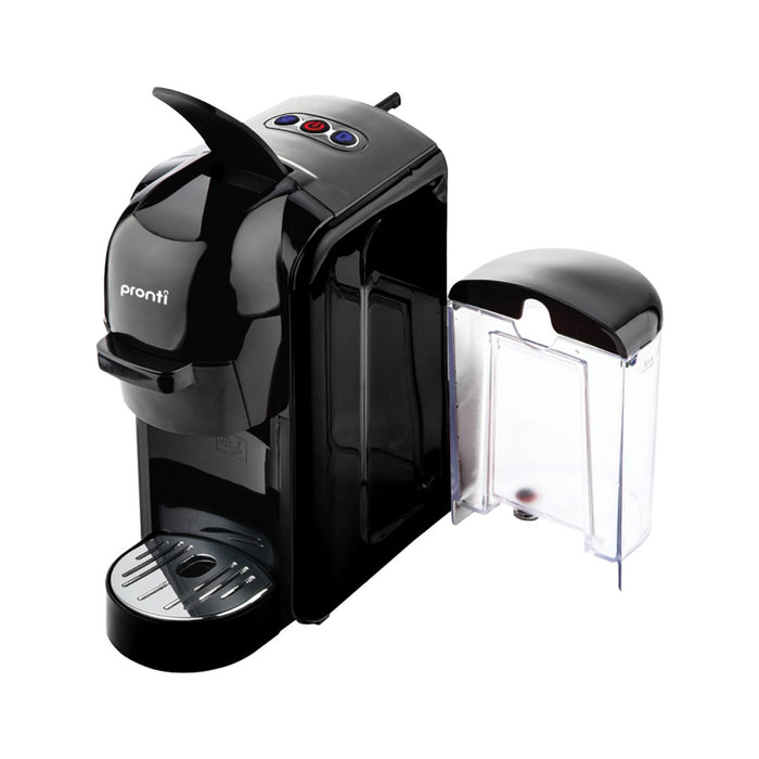 Pronti HomeMaid 3-in-1 Coffee Machine Multi-Capsule Pods and Ground Coffee Nespresso & Caffitaly Compatible CM-511HM