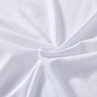 Cotton Quilt Cover Set - White - Queen