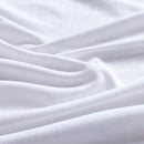 Cotton Quilt Cover Set - White - King