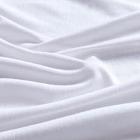 Cotton Quilt Cover Set - White - King
