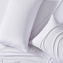 Cotton Quilt Cover Set - White - King