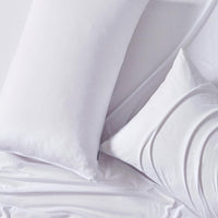 Cotton Quilt Cover Set - White - King