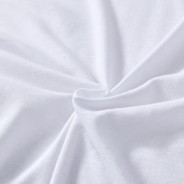 Cotton Quilt Cover Set - White - Super King
