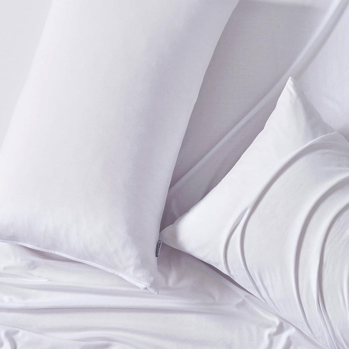 Cotton Quilt Cover Set - White - Super King
