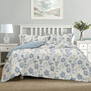 Algodon Abigail Multi Lightly Quilted Cotton Jacquard Quilt Cover Set King
