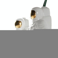 Salute Astronaut Ceramic Vase - Tabletop Decor with Dried Flowers - White