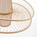 Elysian Breeze Double Natural Hand-Woven Bamboo Double Wide Pendant Lamp Light