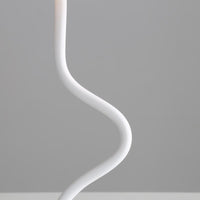 Corrugated Gold Lamp Cap Elegant Curved Stem Mushroom Desk Lamp - Adjustable LED Table Light