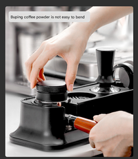 Black Espresso Coffee Tamping Station - Barista Tool Organizer for 51/53/58mm Portafilter, Tamper & Distributor