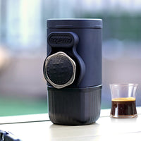 Portable Hand-Press Espresso Maker - Compact Capsule & Powder Coffee Machine