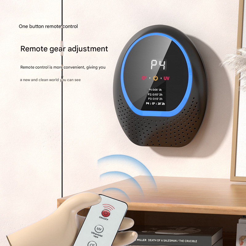 Rechargeable Ozone & UV-C Air Purifier – Black
