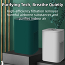 Compact Desktop Air Purifier Dual Carbon Filter – White