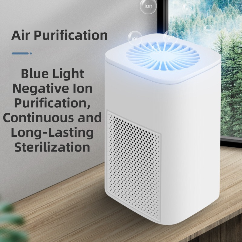 Compact Desktop Air Purifier with Dual Carbon Filter – Green