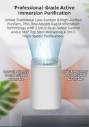 Compact Desktop Air Purifier with Dual Carbon Filter – Green