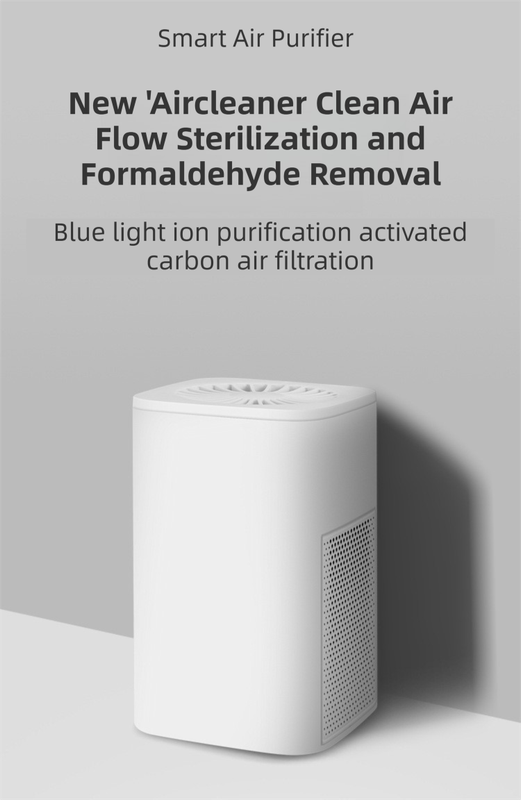 Compact Desktop Air Purifier with Dual Carbon Filter – Green