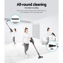Devanti Stick Vacuum Cleaner Brushless Cordless 350W Grey