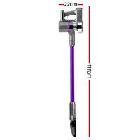 Devanti Stick Vacuum Cleaner Bagless Cordless 120W Purple