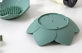 Green Flower shaped soap dish